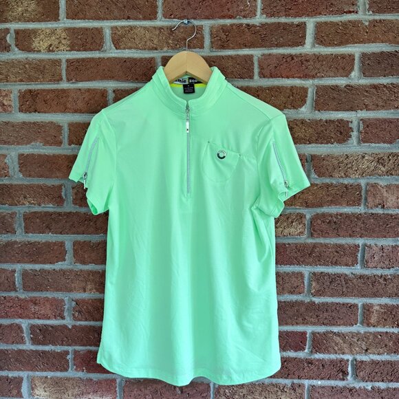 Jamie Sadock * Green Shirt * Medium * Zipper & Lightweight * EUC - Picture 4 of 9